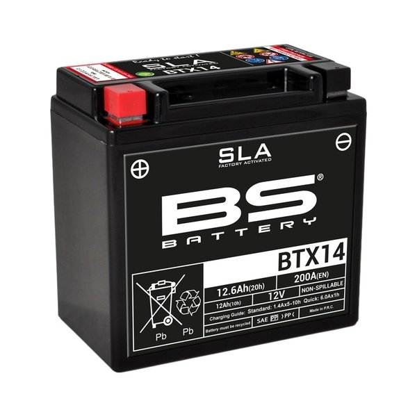 Batterie BS BATTERY SLA sans entretien activé usine - BTX14 BMW R Nine-T